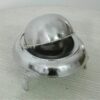 Persian Caviar Server Roll Top Brass Footed Silver