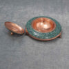 Persian Caviar Server Turquoise Inlay with Copper Footed Style