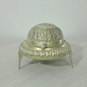 Persian Caviar Server with Brass Roll Top Handmade