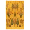 Persian Gabbeh Wool Rug Handwoven in Fars Yellow