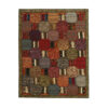 Persian Patchwork Kilim Rug Handwoven Brick Red