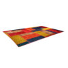 Vintage Persian Hand-Knotted Patchwork Carpet Geometric