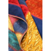 Vintage Persian Hand-Knotted Patchwork Carpet Geometric