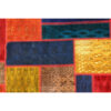 Vintage Persian Hand-Knotted Patchwork Carpet Geometric