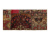 Vintage Persian Hand-Knotted Patchwork Carpet Red