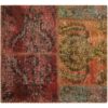 Vintage Persian Hand-Knotted Patchwork Carpet Red
