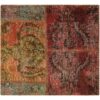 Vintage Persian Hand-Knotted Patchwork Carpet Red