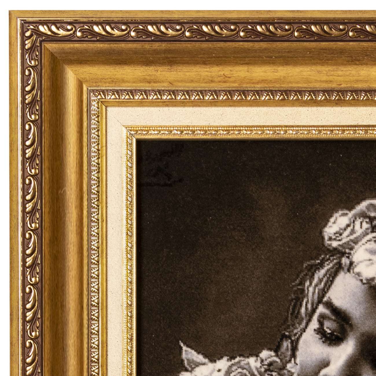 Hand-Knotted Persian Pictorial Rug from Tabriz Depicting Girl & Cat