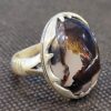 Persian Dendritic Agate Shajar Silver Ring for Men Fardin