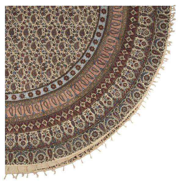 Persian Tablecloth: Isfahan's Traditional Kalamkari Block Print Darin