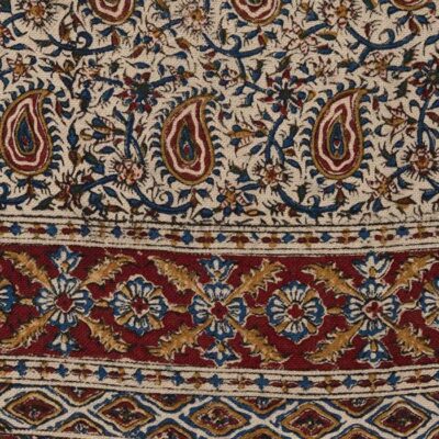 Persian Tablecloth: Isfahan’s Traditional Kalamkari Block Print Farin