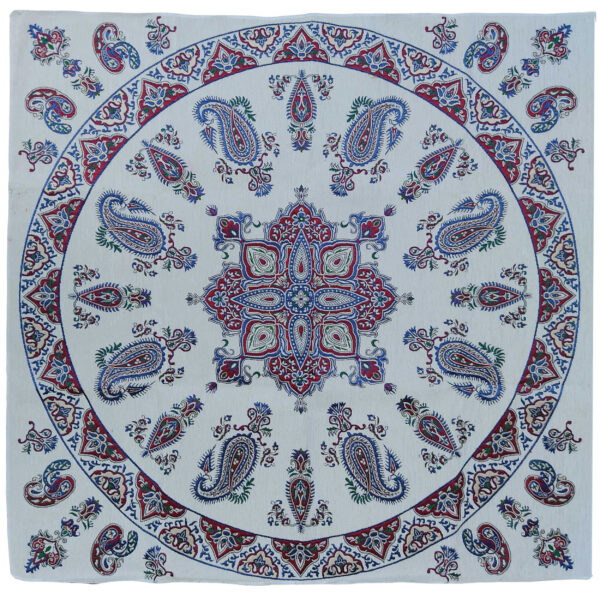 Persian Tablecloth: Isfahan's Traditional Kalamkari Block Print Golbaf II