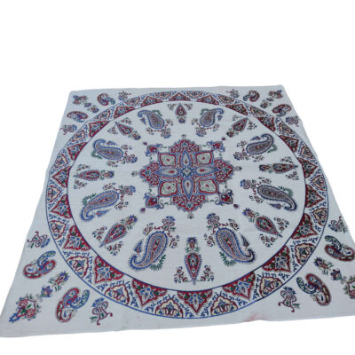 Persian Tablecloth: Isfahan’s Traditional Kalamkari Block Print Golbaf II