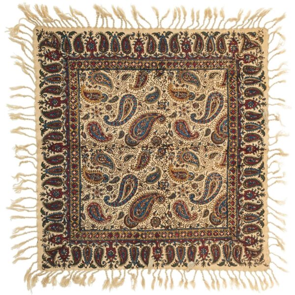 Persian Tablecloth: Isfahan's Traditional Kalamkari Block Print Vira II