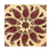 Persian Tablecloth: Isfahan's Traditional Kalamkari Block Print Yellow