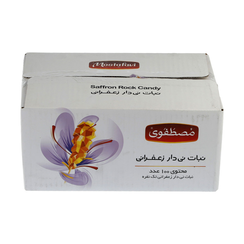 Nabat – Persian Saffron-Flavored Hard Rock Candy on Stick – 1800 gr, 100 Pcs