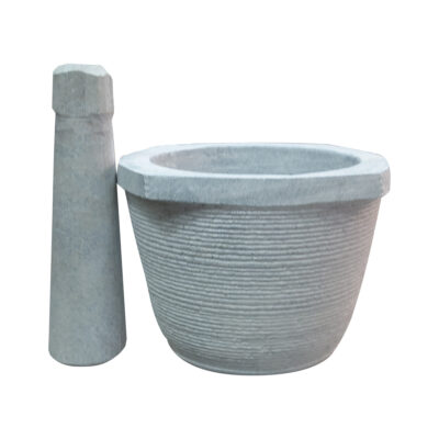 Stone Mortar & Pestle Set Handcrafted for Culinary Excellence