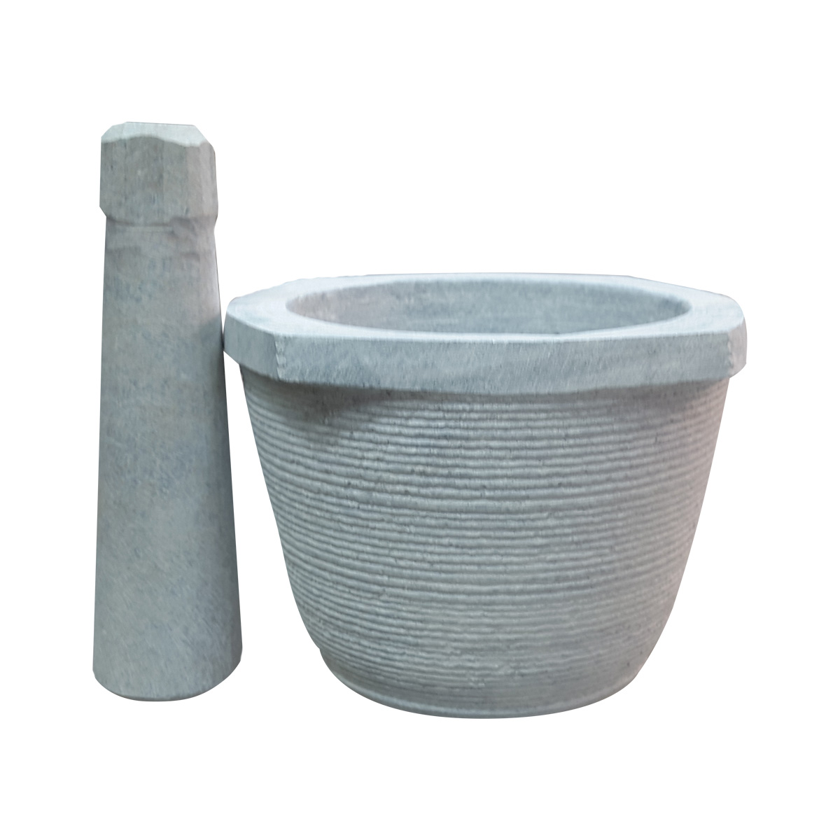 Stone Mortar & Pestle Set Handcrafted for Culinary Excellence