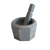 Stone Mortar & Pestle Set Handcrafted for Saffron and Spice Grinding