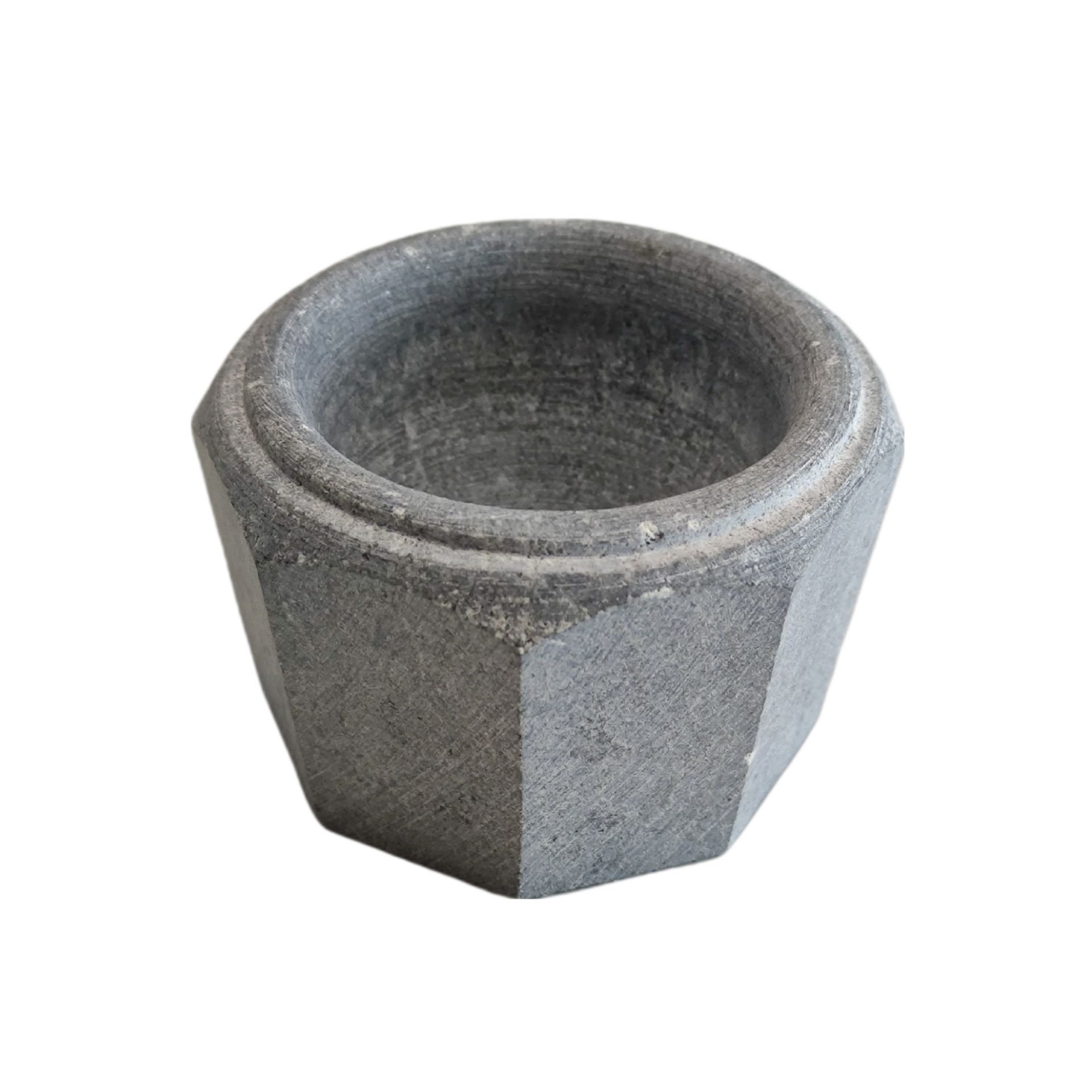 Stone Mortar & Pestle Set Handcrafted for Saffron and Spice Grinding