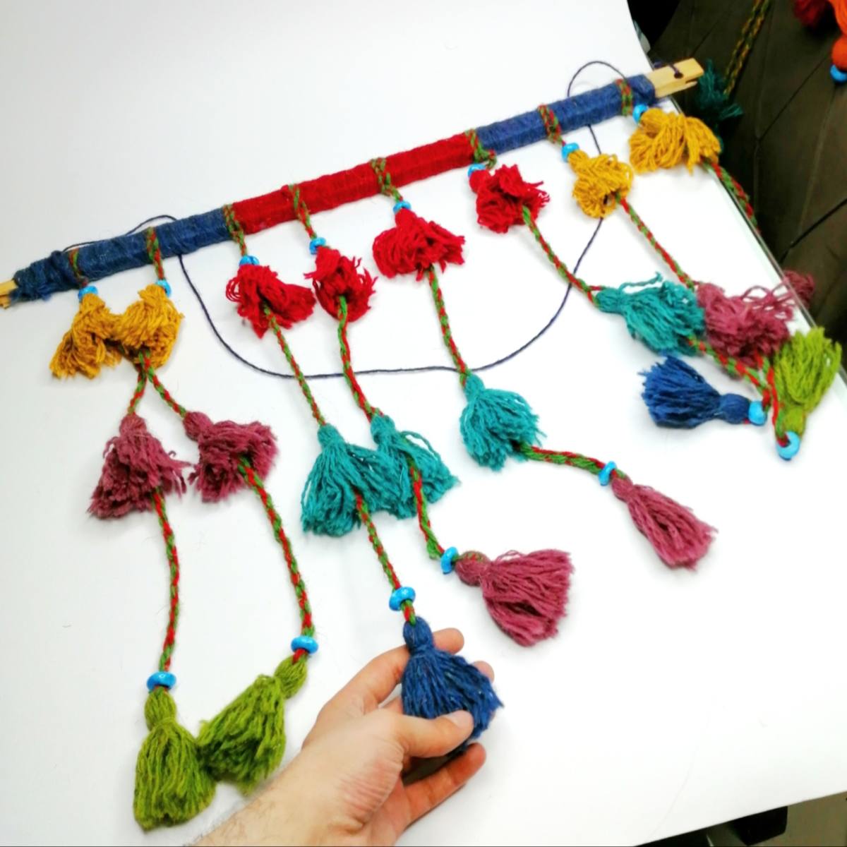 Persian DIY Tassel Wall Hanging Traditional Qashqai
