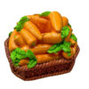 Orange Carrots in Basket Toothpick Holder