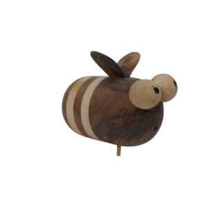 Toothpick Holder in Wood with Bee Design for Your Table Setting