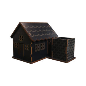 Toothpick Holder in Wood with Cottage Design for Your Table