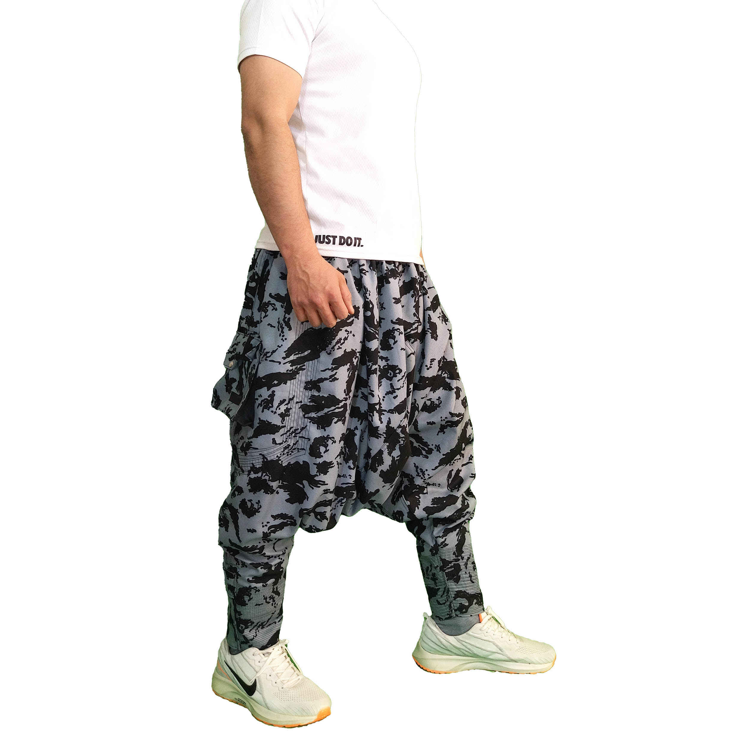 Traditional Kurdish Trouser – Gray Palangi Shalwar