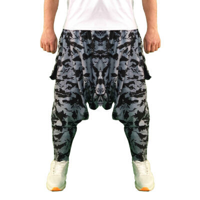 Traditional Kurdish Trouser – Gray Palangi Shalwar