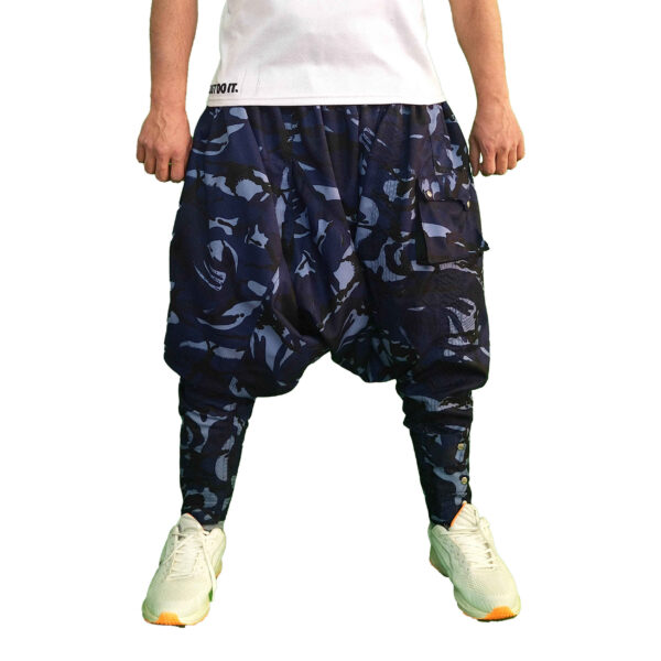 Traditional Kurdish Trouser – Navy Blue Palangi Shalwar