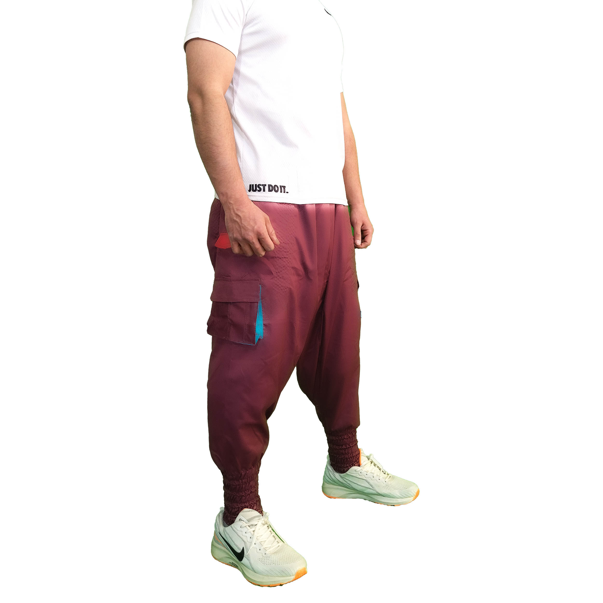 Traditional Kurdish Trouser – Red Bold Shalwar