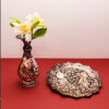 Treasured Persian Artisanal Gift Set Engraved Copper Plate & Vase