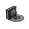 Treasured Persian Artisanal Gift Set Engraved Copper Plate & Vase