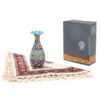 Treasured Persian Artisanal Gift Set Minakari Vase & Tablecloth