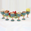 Turquoise Inlaid Haft seen Set for Nowruz Table Decoration
