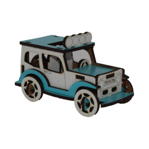 Wooden Car Toy Handcrafted Jeep Model for Gifting & Collectors