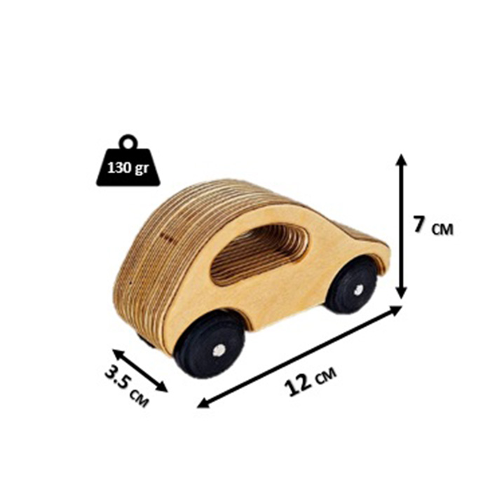 Wooden Car Toy Handcrafted for Kids
