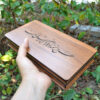 Wooden Box for Gift Giving with the Persian Calligraphy Pattern