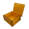 Wooden Box for Gift Giving with the Persian Calligraphy Pattern Yellow