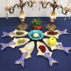 Wooden Haft Seen Set for Nowruz Traditional Fish Design