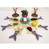 Wooden Haft Seen Set for Nowruz Traditional Fish Design