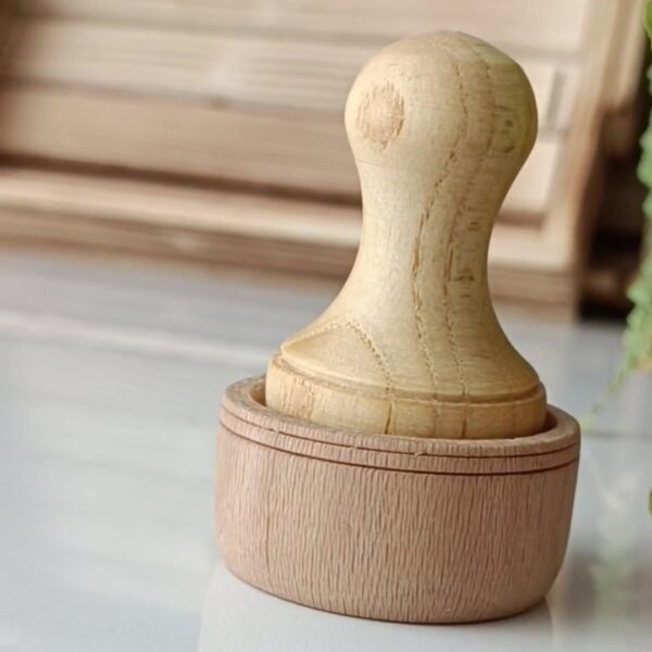 Wooden Mortar & Pestle Set Handcrafted for Culinary Excellence