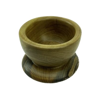 Wooden Mortar & Pestle Set Handcrafted for Herb and Spice Grinding