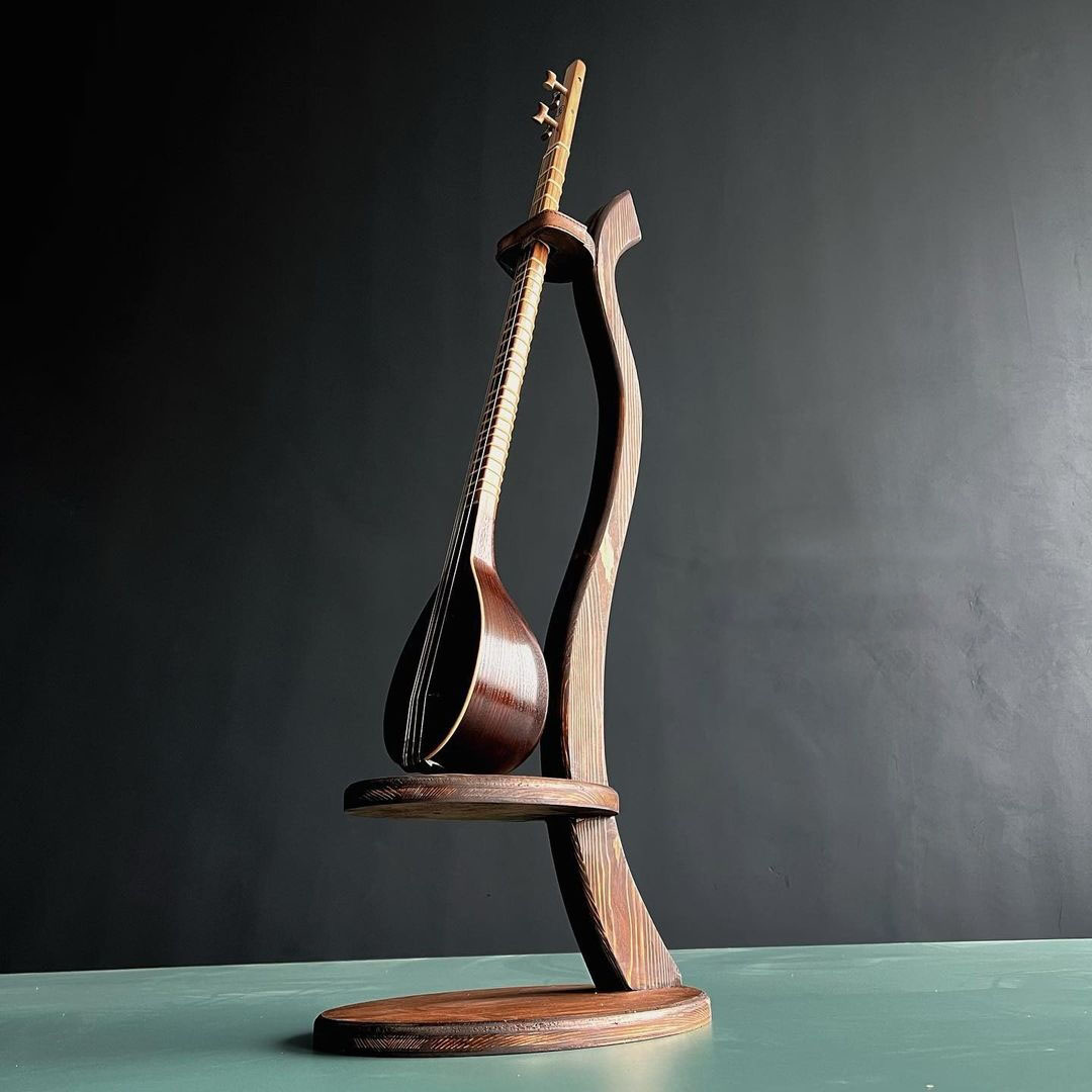 Wooden Stand for Setar Instrument Luxurious Handmade