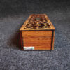 Wooden Tea Bag Organizer Box 4-Compartment Classic Brown Design