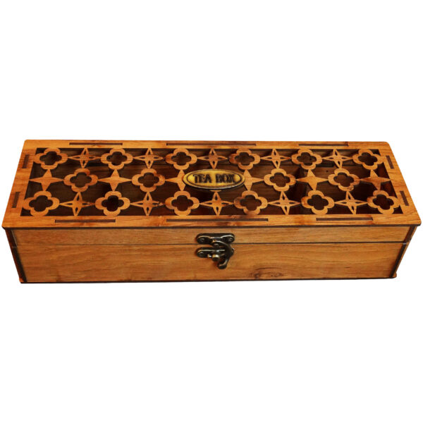 Classic Design Tea Box with 4 Compartments