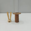 Brown Bunny Design Wooden Toothpick Dispenser