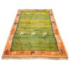 Genuine Persian Gabbeh Wool Rug Handwoven in Fars Geometric