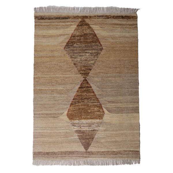 Authentic Persian Wool Kilim Rug Handwoven in Isfahan Geometric